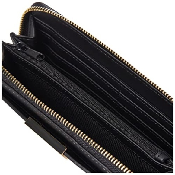 Brown Patterned Wallet with Wrist Strap - Picture 2 of 6